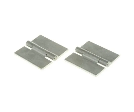 63-7460-94　Pinet Raw Aluminium Hinge with a Riveted Pin, 50mm x 25mm x 3mm　72-1-3636