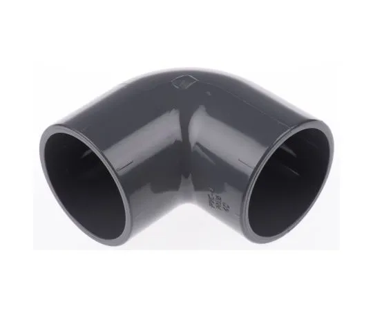 63-7462-38　Georg Fischer 721100109 90° Elbow PVC Pipe Fitting, 40mm dia.　721100109