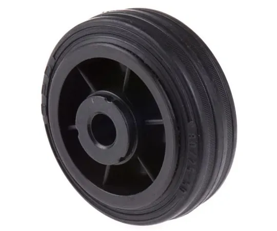 63-7461-84　LAG Black Rubber Castor Wheels 13104, 50kg　13104