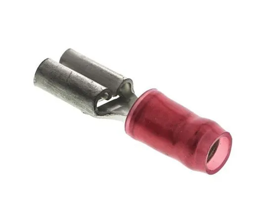 63-7462-26　TE Connectivity PIDG FASTON .197 Series Red Insulated Crimp Receptacle, 5 x 0.8mm, 0.3mm² to 1mm², 22AWG to 17AWG, Tin　140805-2