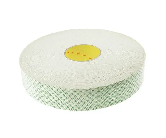 63-7406-41　3M 4026 White Foam Tape, 50mm x 33m, 1.6mm Thick　3M 4026 50MM X 33M