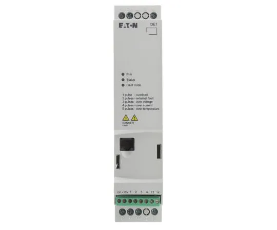 63-7388-71　Eaton Variable Speed Starter, 1-Phase In, 60Hz Out 0.55 kW, 230 V ac, 2.7 A DE11, IP20　180658 & DE11-122D7NN-N20N