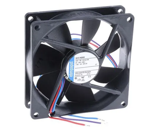 63-7457-23　ebm-papst 3400N VARIOFAN Series Axial Fan, 92 x 92 x 25.4mm, 72m³/h, 2W, 12 V dc　3412NGMV