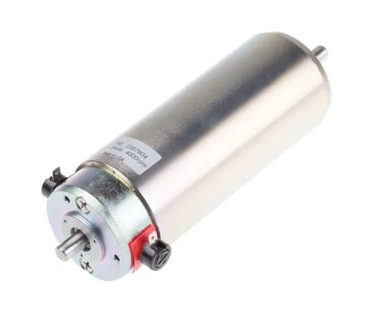 63-7439-81　RS PRO Brushed DC Motor, 183 W, 24 V dc, 370 mNm, 4100 rpm, 8mm Shaft Diameter　235-7904