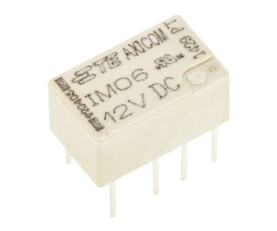 63-7536-23　TE Connectivity DPDT Non-Latching Relay PCB Mount, 12V dc Coil, 2A　IM06TS