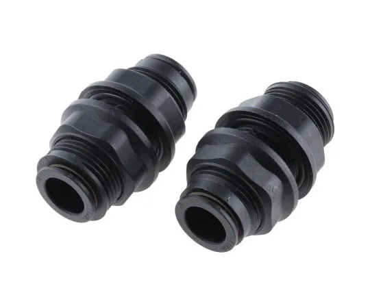 63-7492-05　Legris Pneumatic Bulkhead Tube-to-Tube Adapter Straight Push In 12 mm to Push In 12 mm　3116 12 00