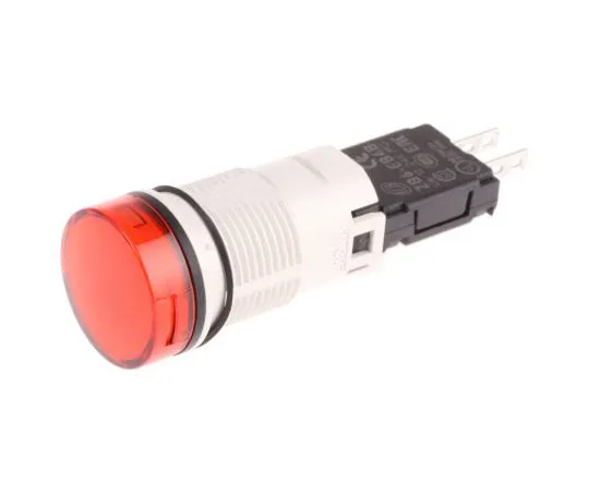 63-7512-13　Schneider Electric Harmony XB6 Red LED Pilot Light, 16mm Cutout, IP65, 24 V ac/dc, 15 mA　XB6AV4BB