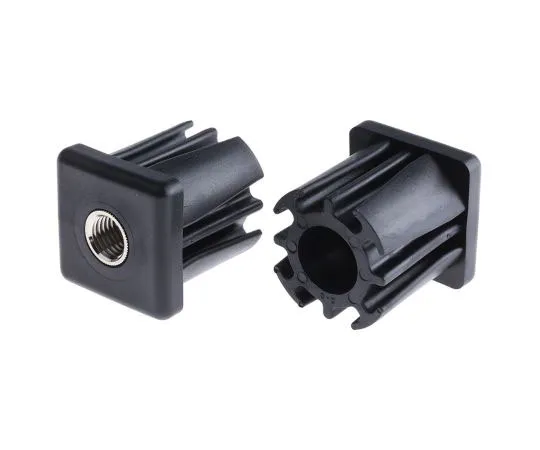 63-7439-22　RS PRO Square Nylon Threaded Tube Insert, M16, 50 x 50 x 55mm, 1200kg Static Load Capacity　235-1035