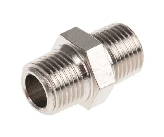 63-7510-49　Legris LF3000 20 bar Brass Pneumatic Straight Threaded Adapter, R 1/8 Male Male　744764004