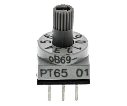 63-7515-04　10 Way Through Hole DIP Switch, Rotary Flush Actuator　PT65301