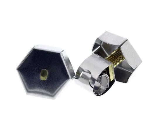 63-7469-34　Unex Brass (Bolt), Stainless Steel Thumb Hex Unex, 11mm Band Width, 7.4mm - 10mm Inside Diameter　9927