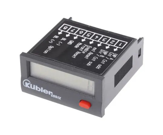 63-7542-40　Kubler 8 Digit, LCD, Digital Counter, 12kHz, 4 → 30 V dc　6.131.012.851
