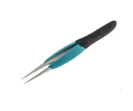 63-7515-65　Erem by Weller 120 mm, Anti-Magnetic Stainless Steel, Straight; Pointed, ESD Anti-Acid Tweezers　E3CSA