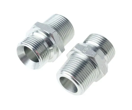 63-7410-59　Parker Hydraulic Straight Threaded Adapter 12F3MK4S, Connector A G 3/4 Male, Connector B R 3/4 Male　12F3MK4S