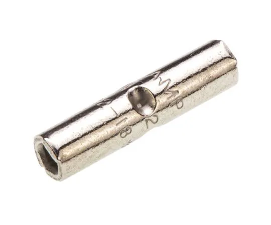 63-7446-57　TE Connectivity STRATO-THERM Butt Wire Splice Connector, Nickel Plated 22 → 16 AWG　323796