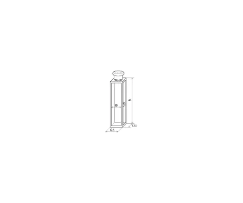 61-9066-92　［Discontinued］With Glass Cap Standard Fluorescence Cell F17-G-10　6210-67706