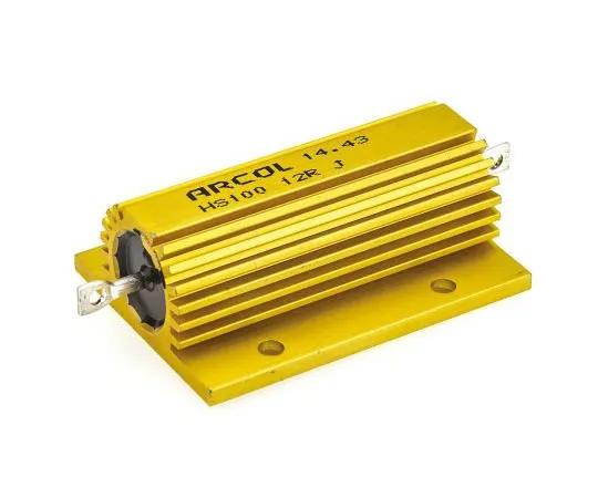 63-7449-81　Arcol HS100 Series Aluminium Ho***d Axial Wire Wound Panel Mount Resistor, 12Ω ±5% 100W　HS100 12R J