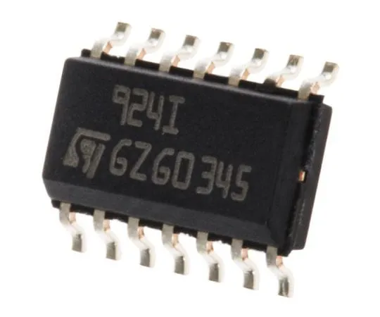 63-7482-98　TS924ID STMicroelectronics, High Current, Op Amp, RRIO, 4MHz, 3 V, 5 V, 14-Pin SOIC　TS924ID