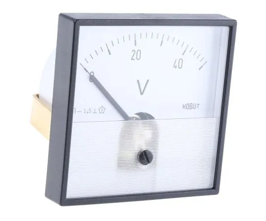 63-7488-78　HOBUT DC Analogue Voltmeter, 50V, 56 (Dia.) mm,　PD721MCS50V/2-001