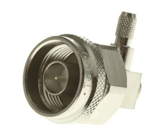 63-7416-66　Telegartner 50Ω Right Angle Cable Mount N Type Connector, Plug, Solder Termination, 0 → 11GHz, RG142 B/U,　J01020A0036