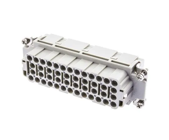 63-7464-66　Han EE Series size 24 B Connector Insert, Female, 46 Way, 16A, 500 V　9320463101