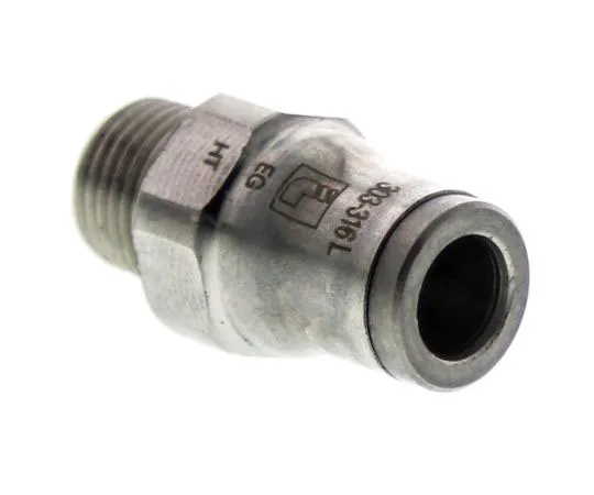63-7434-02　Legris Pneumatic Straight Threaded-to-Tube Adapter, R 1/8 Male, Push In 6 mm　3805 06 10