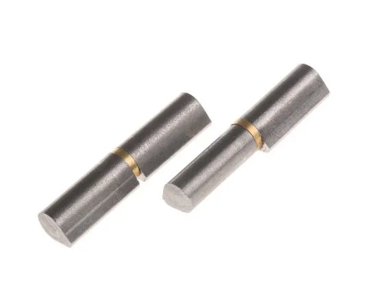 63-7460-97　Pinet Raw Steel Flat Hinge with a Fixed Pin Weld-on, 45mm x 10mm　14-7-3583