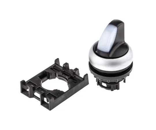63-7526-87　Eaton M22 2 Position Selector Switch Knob Latching　78635877 & M22-WRLK-W+M22-A