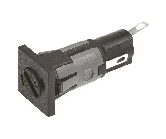 63-7513-43　Bulgin FX0369 Series 16A Slotted Cap Panel Mount F*** Holder for 5 x 20mm F***, PC2　FX0369/2