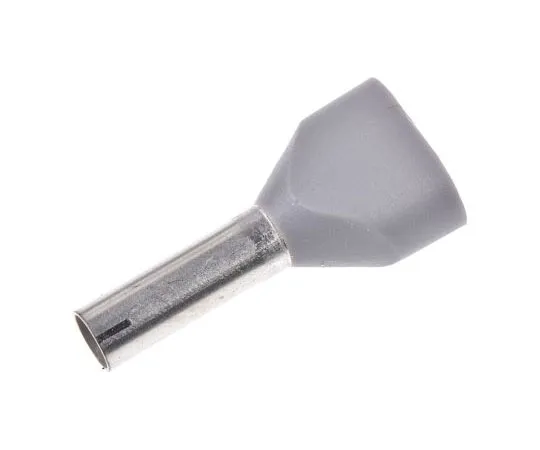 63-7483-34　Bootlace ferrule,double tm,2.5 mm²,grey　AZ5DE025
