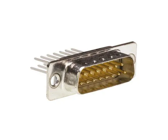 63-7382-39　Harting 0967 Series 2.74mm Pitch 15 Way Straight Panel Mount Male Wire Wrap D-sub Connector, 7.5A　9670155607
