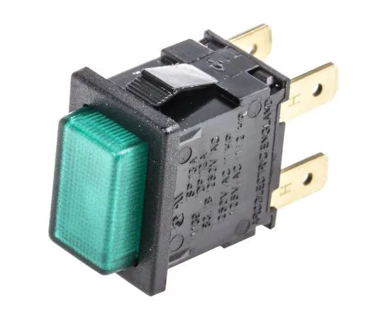 63-7449-02　Arcolectric Double Pole Double Throw (DPDT) Latching Push Button Switch, 12.9 x 19.1mm, Panel Mount, 250V ac　H8353ABNAB