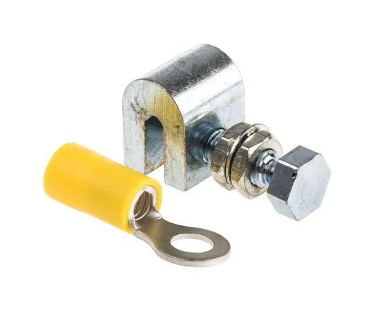63-7538-57　RS PRO Earth Clamp Metal, 2.5 → 6mm² Wire Range　426-3126