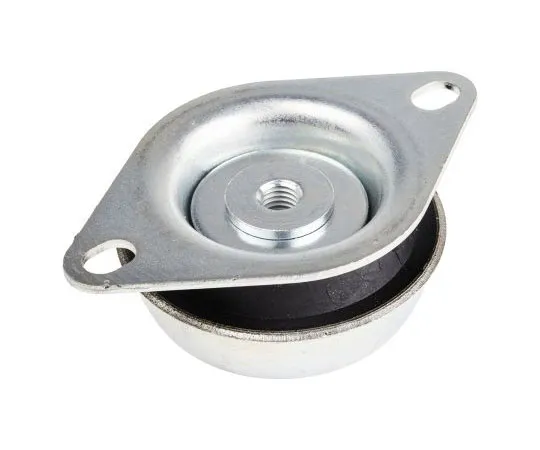 63-7385-43　RS PRO M12 Zinc Plated Steel Anti Vibration Mount 360 Compression Load ,130mm dia. Natural Rubber +100°C　162-3214