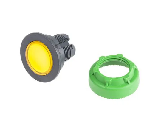 63-7390-19　Schneider Electric Harmony ZB5 Series, Yellow Push Button Head, Spring Return, 30mm Cutout　ZB5FW383