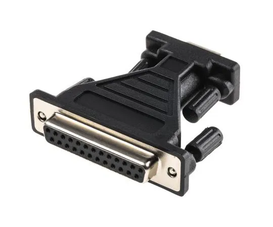 63-7424-71　RS Pro D-sub, 9-Pin (Serial) Female to D-sub, 25-Pin Female Network Adapter　210-1010