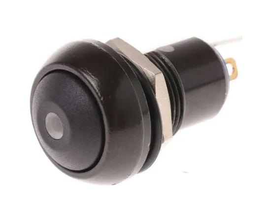 63-7542-23　APEM Single Pole Single Throw (SPST) Latching Green LED Miniature Push Button Switch, IP67, 13.6 (Dia.)mm, Panel Mount,　IPR1SAD2LOG