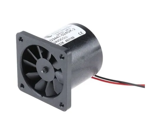 63-7515-86　Micronel D340T Series Axial Fan, 40 x 40 x 36mm, 16.56m³/h, 960mW, 24 V dc　D344T-024GK-2