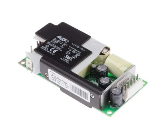 63-7513-79　EOS 60W 1 Output Embedded Switch Mode Power Supply SMPS, 1.25A, 48V dc Open Frame　LFVLT60-1004
