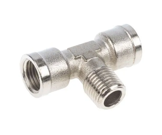 63-7510-88　Legris 0916 Brass 60 bar Pneumatic Tee Threaded Adapter, G 1/4 Female R 1/4 Male　0916 00 13