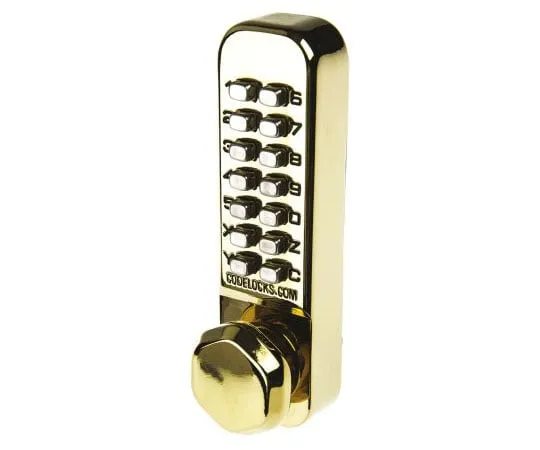 63-7486-91　Brass Mechanical Polished Code Lock　255 PB