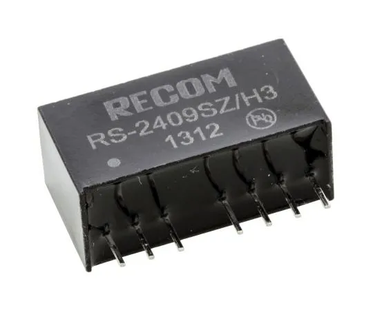 63-7356-63　Recom RS 2W Isolated DC-DC Converter Through Hole, Voltage in 9 → 36 V dc, Voltage out 9V dc　RS-2409SZ/H3