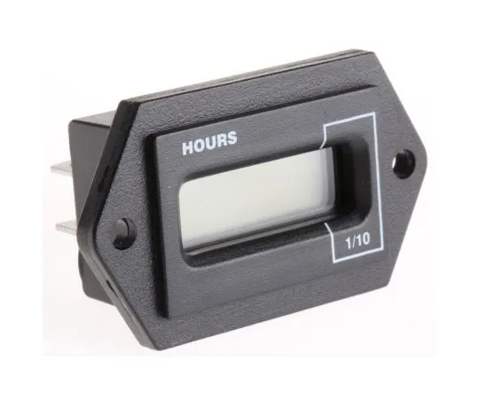 63-7411-80　Curtis Hour Counter, 6 digits, LCD, Tab Connection, 5 → 12 V dc, 6 → 12 V ac　701TXR002N-512D612A