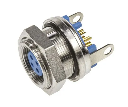 63-7454-51　TE Connectivity TRIAD™ 01 Series Subminiature Panel Mount Connector, 4 contacts Socket　9-1437719-9