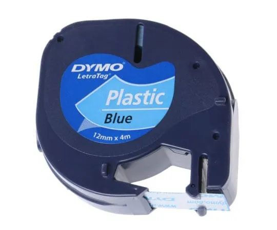 63-7502-84　Dymo Black on Blue Label Printer Tape, 12 mm Width, 4 m Length　S0721650