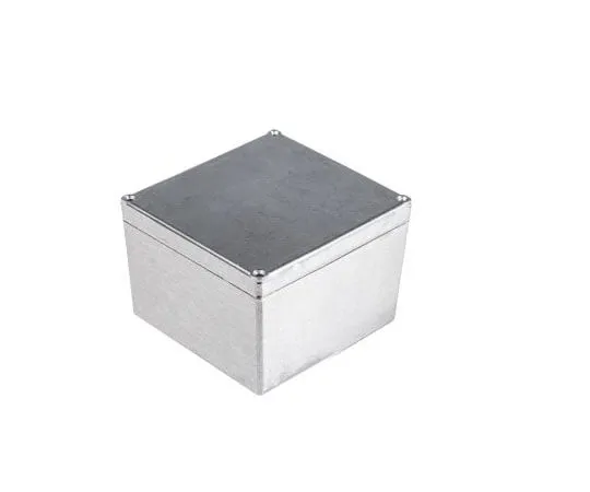 63-7383-06　RS PRO Aluminium Alloy Enclosure, IP54, IP66, Shielded, 158.5 x 158.5 x 101.5mm　161-0935