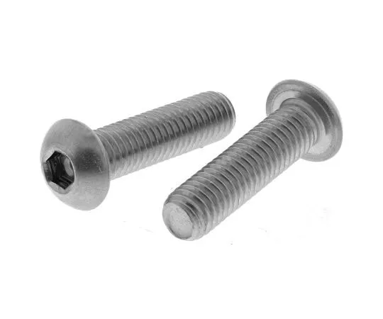 63-7481-87　RS PRO M8 x 30mm Hex Socket Button Screw Plain Stainless Steel　304-4687