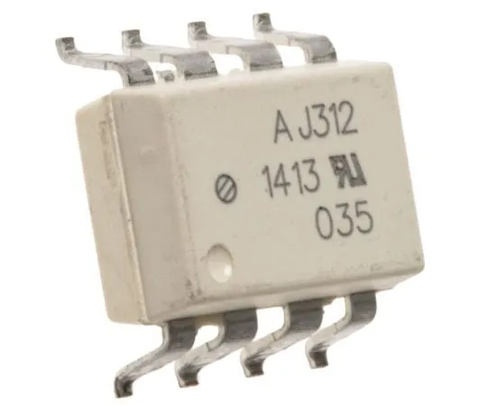 63-7358-52　Broadcom, HCPL-J312-300E DC Input Transistor Output Optocoupler, Surface Mount, 8-Pin DIP　HCPL-J312-300E