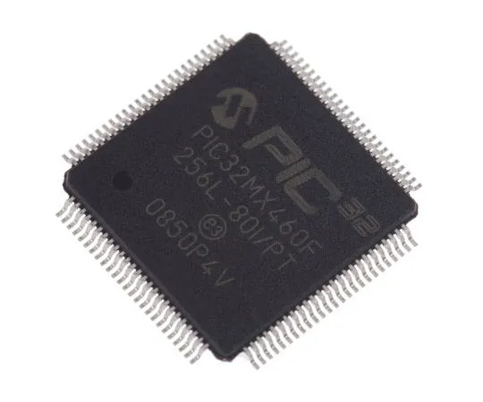 63-7360-23　Microchip PIC32MX460F256L-80I/PT, 32bit PIC Microcontroller, 80MHz, 12 kB, 256 kB Flash, 100-Pin TQFP　PIC32MX460F256L-80I/PT