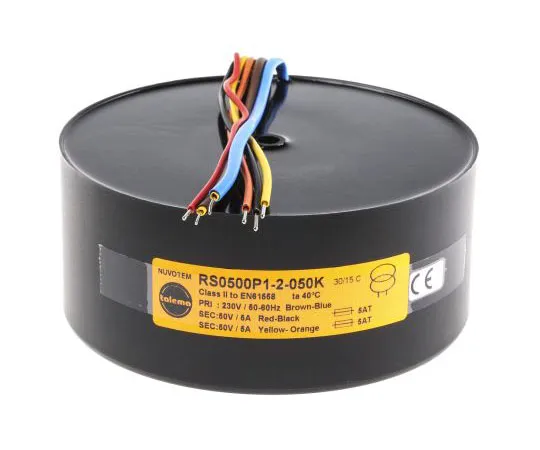63-7432-98　2 Output Toroidal Transformer, 500VA, 2 x 50V ac　0500P1-2-050K